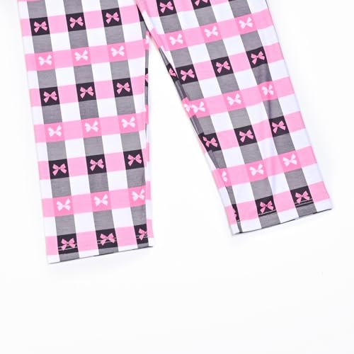 Image of Mirawise Girls 3 Pc Pajamas Sleepwear Cotton Pjs Clothes Set 4-13 Years