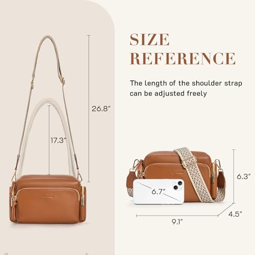 Image of Missnine Small Crossbody Purse Women Quilted Crossbody Bags Soft Leather Shoulder Handbags with Adjustable Strap