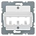 Produktbild Hager Zentralplatte für Anschluss MODUL2/ARSYS/K1/s1 weiß Polar