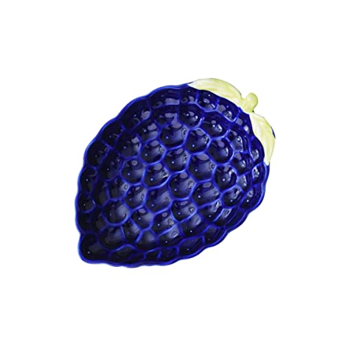 Cabilock Plato De Condimentos De Frutas Tazas De Postre Plato De Dulces Platos De Aperitivo Bandeja De Pastel Bandeja De Cubiertos Plato Dulce Estante De Frutas Platillo Neto Nimiedad Blue