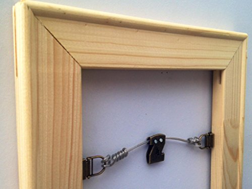 Image of HangZ 20lb (2-Pack) Flat Mount Sawtooth Hooks. There is NO Other Hanger on The Market specifically Designed to be Used with Any Type of Sawtooth Hanger.