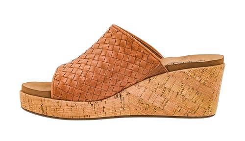 Corkys Footwear Women's Wine And Dine 2.5-Inch Wedge Sandal - With A Woven Upper, Cork Platform, Slip-On Design, and Corkys Soft EVA Insoles For All Day Wear