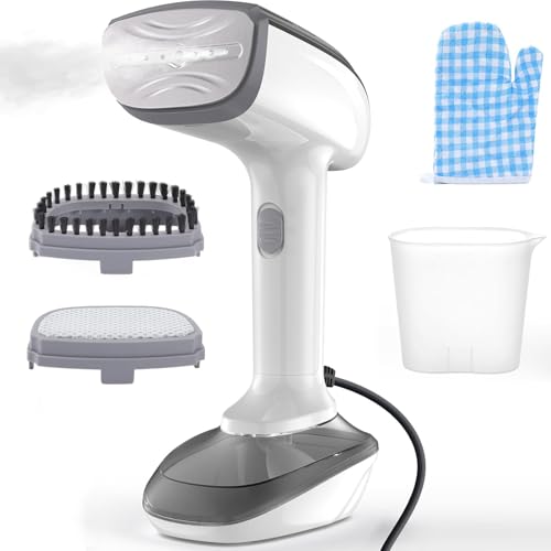 El Mejor Listado de Plancha A Vapor al mejor precio. 44 300ml Vaporizador para Ropa,2 en 1 2000W Alta Potencia Planchas de Vapor para Ropa,Vaporizador de Mano para Planchar y Eliminar Arrugas,con Placa de Cerámica de Calentamiento...