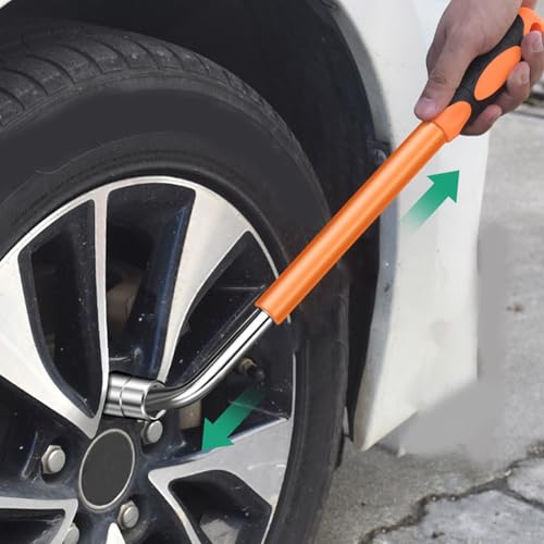 Llave de lengüeta de rueda extensible para llevar en el maletero del coche 4