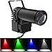 U`King Pinspot Light with 10W LED RGBW Beam Spotlight Supported DMX Sound Activated for Dance Party Wedding DJ Disco Show Mirror Ball Lighting