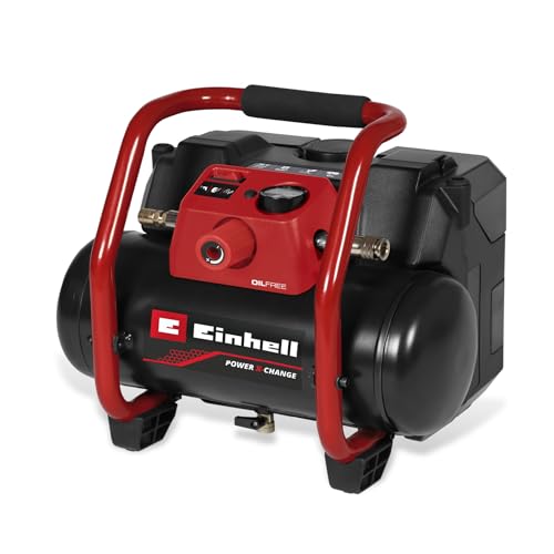 Einhell Akku-Kompressor TE-AC 36/150 Li OF-Solo Power X-Change (36 V, max. 8 bar, 6 l Tank, 150...