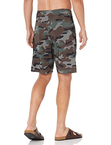 Volcom Men's Standard Mod Tech 20" 4th of July Boardshort, Army Green Combo, 36 - Image 3