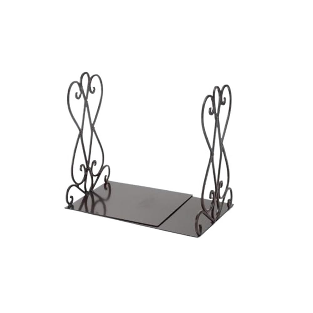Book Organizer Iron Retro Book Ends, Bookends Decorative Holders for Office Library Bookshelf Accessories