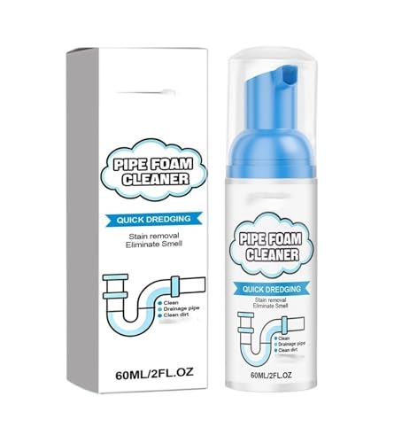 Limpiador de espuma for tuberías de 60 ml, for eliminar grasa y olores de los desagües de la cocina, portátil(4pcs)