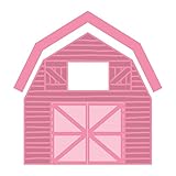 Marianne Design Collectables Barn Die, Metal, Pink