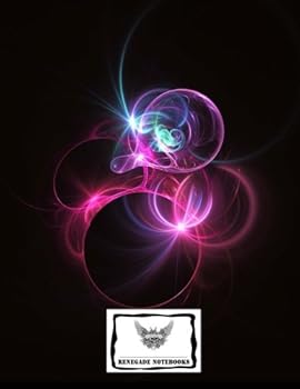 Composition Notebook College Ruled Lined Paper 200 Pages : Fractal Orbs Cover Design