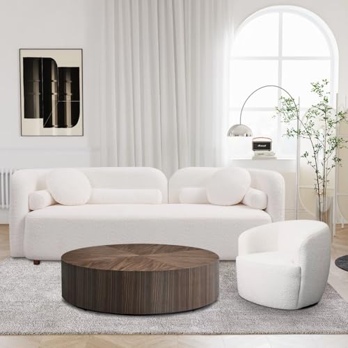 Curved Sofa Set of 2, Japandi Style Living Room Couch