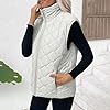 Puffer Vest Women Fall 2025 Quilted Jacket Zip-Up ... #4