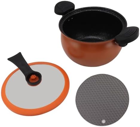 Miniatura 8 de Olla a presión de microondas, olla de presión antiadherente de 2 kpa para arroz, pollo, pasta, olla de cocción a presión para estufa de gas de
