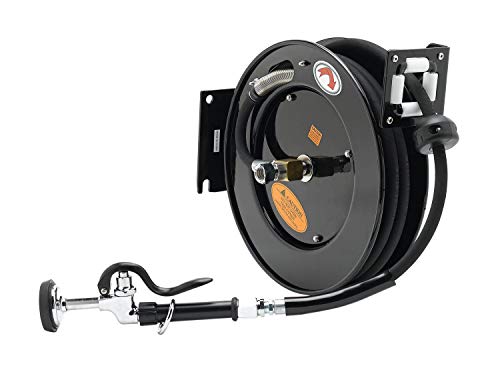 T&S Brass Equip 5HR-232-01 Hose Reel, Open, Powder Coated Steel, 35' x 3/8