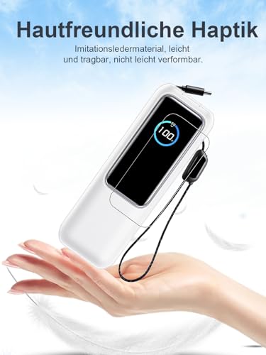 Hülle für Anker Laptop Powerbank, 25000mAh 165W,daunke Enthält Zwei weiche Folien,All-Inclusive-Schutz,Anti-Schock/Kratzer,Drop Protection,Bequem zu halten, Leicht und tragbar (Transparent)