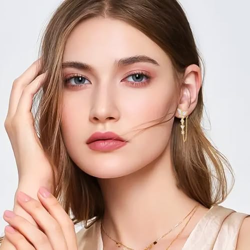 Gold Earrings for Women Trendy 14K Plated Hypoallergenic Dangle Earring Gold Earrings Fashion Jewelry for Women4