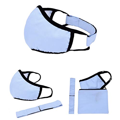 MCW Handmade 4-Layer Face Mask 100% Cotton Reusable & Washable w/Strap&Pouch Women...