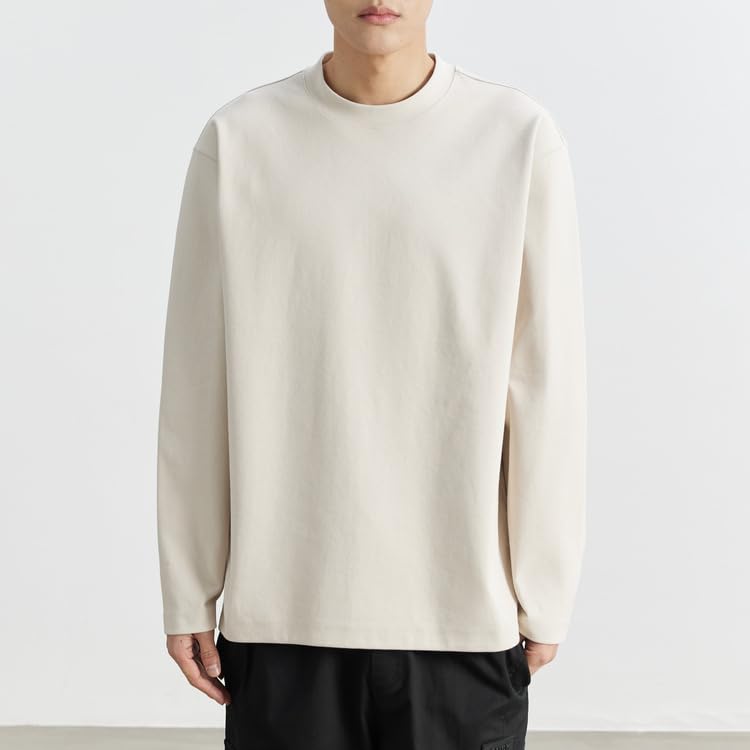 Men's Autumn and Winter Round Neck Pullover Sweashirt with Warm Embroidery Loose Knitted Sweashirt3