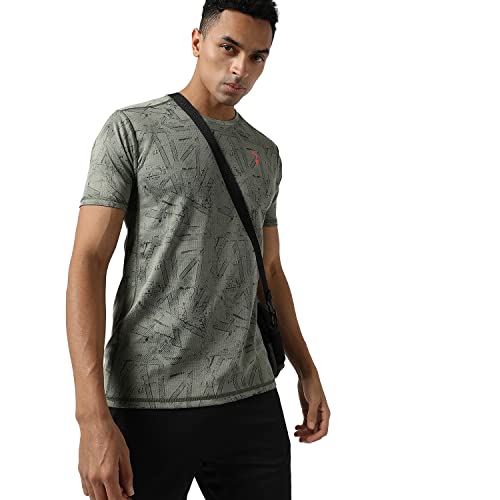Image of Campus Sutra Men Polyester Regular Fit T-Shirt