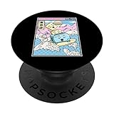 Tostadora de surf Happy Toast Japan Waves Kawaii Vaporwave PopSockets PopGrip Intercambiable