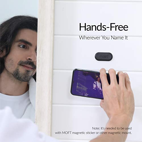 MOFT Reusable Adhesive 4-in-1 Cell Phone Grip, Phone Stand, Card Holder, Adjustable Viewing Angles, Magnetic, Thin Design with Grip to be Held for All iPhone Android Smartphones