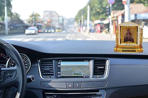 Estatua Mahavir Ji para Auto y Hogar 3.5x3.5 pulg miniatura 2