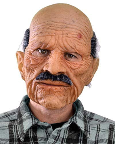 Zagone Studios Men's Bad Geezer Mask, Flesh, Adult One Size