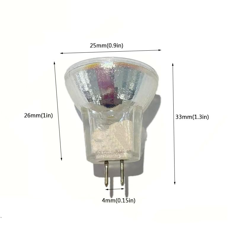 Mr8 12V 35W Halogène Ampoule Lumière Lampes Halogènes G4 Projecteur Halogène Blanc Chaud 2800K Dimmable 12V-35W,6 PC
