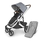 Cruz V2 Stroller - Gregory (Blue Marl/Silver/Saddle Leather) + Infant Snug Seat