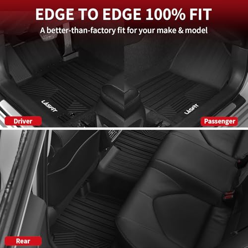 LASFIT Floor Mats for Toyota Camry 2024-2018 FWD Only (Not Fit Hybrid or AWD), All Weather Custom Fit Floor Liner for Camry L/LE/SE/TRD/XLE/XSE Front & Rear 2 Row Car Mats, Black by LASFIT - Used condition - Image 8