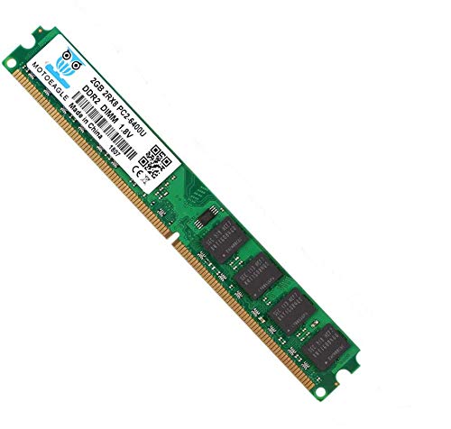 Image of 4GB Kit (2 X2 GB) DDR2-800 MHz Udimm RAM, 2GB 2Rx8 PC2-6400U-666 240-PIN CL6 1.8V Unbuffered Non-ECC Desktop Memory Modules