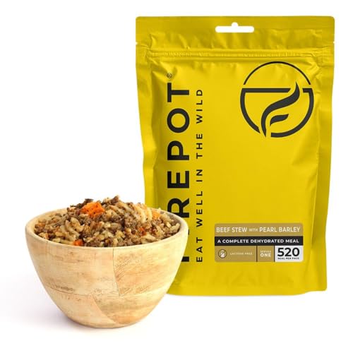 FIREPOT Beef Stew with Pearl Barley - Healthy Dehydrated Expedition Food (Regular)