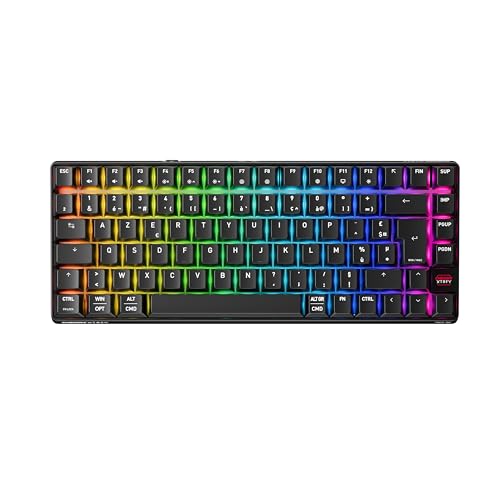 Clavier gaming sans fil 75% AZERTY K33 anti-poussière pour libérer de l'espace sur votre bureau