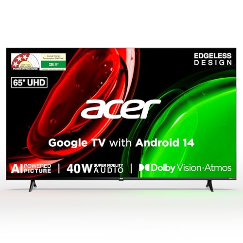Image of acer 164 cm (65 inches) Ultra I Series 4K Ultra HD Smart LED Google TV AR65UDGGU2875BD