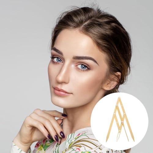 Regla de acero inoxidable para cejas, herramienta de medición esencial para microblading 3