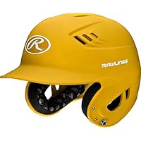 Rawlings R16 Velo Series Matte Junior Baseball Batting Helmet, Light Gold