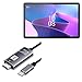 BoxWave Cable Compatible with Lenovo Tab P11 Pro Gen 2 - SmartDisplay Cable - USB Type-C to HDMI (6 ft), USB C/HDMI Cable for Lenovo Tab P11 Pro Gen 2 - Jet Black