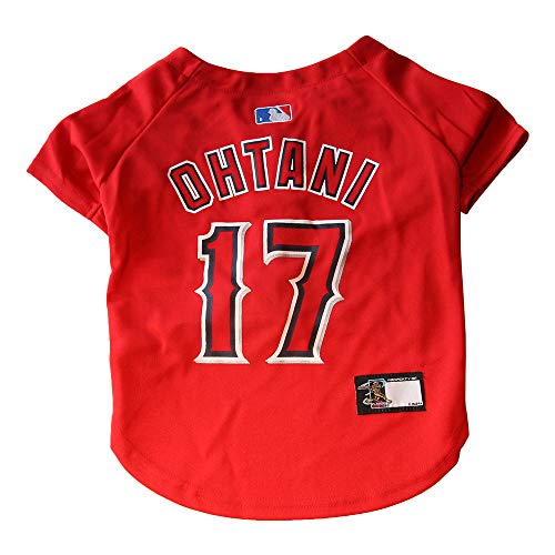 Image of MLBPA Dog Jersey - SHOHEI OHTANI #17 Pet Jersey - MLB Los Angeles Angels Mesh Jersey, Medium