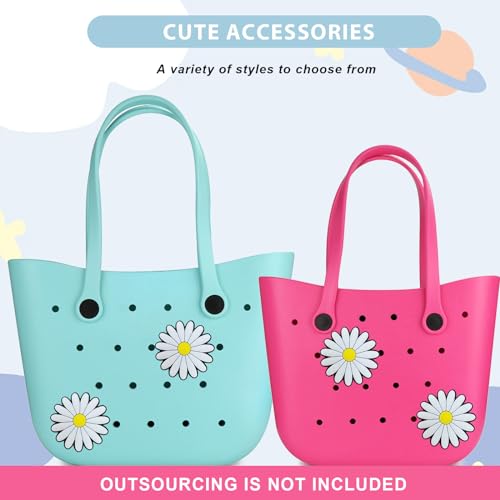 Image of Lckaey Rubber Beach Bag Accessories-PVC Rubber Totes organizer Sport Charms- for Purse Bogg Inserts