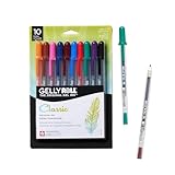 Sakura Gelly Roll 10-Piece Assorted Color Medium Point Gel Ink Pen Set 37460