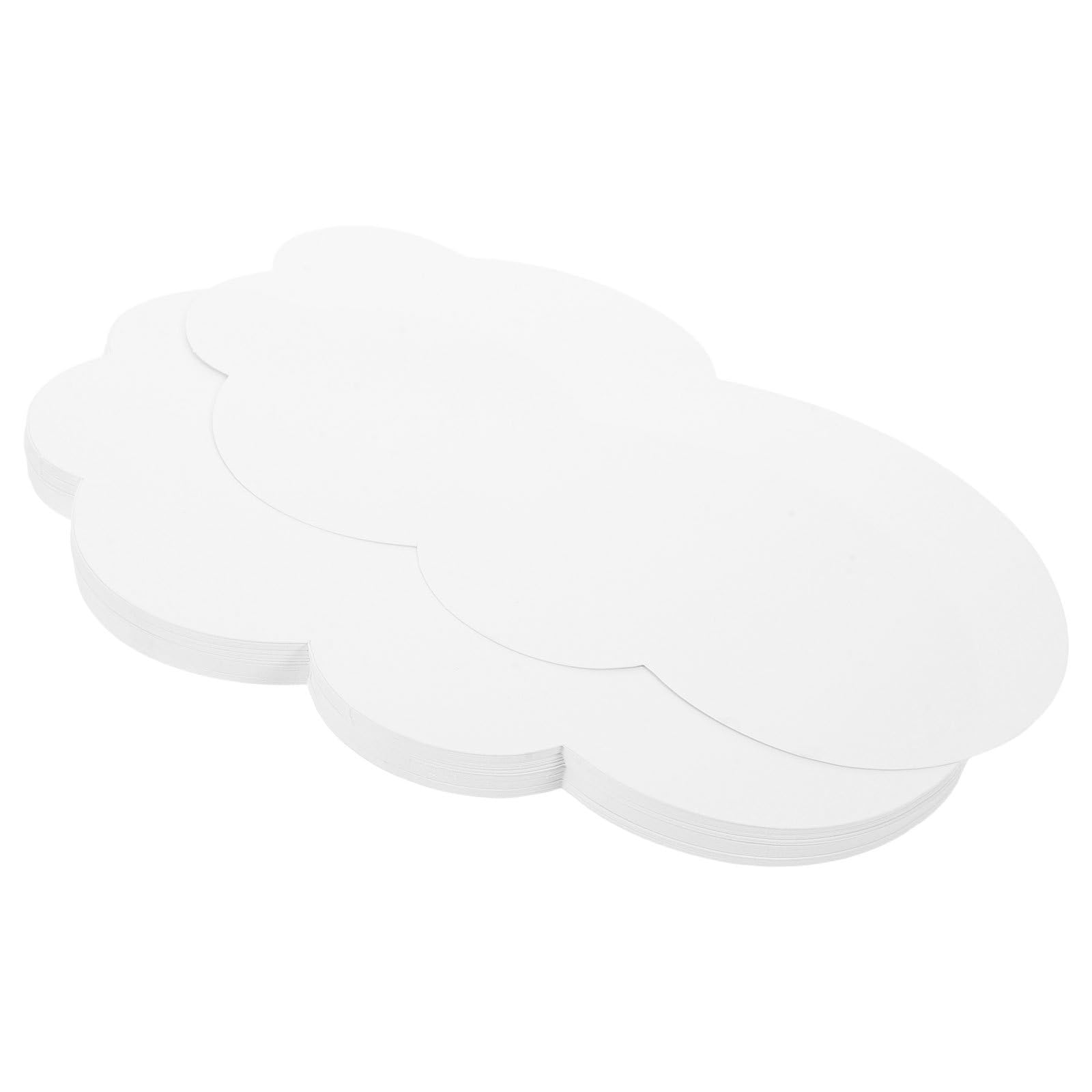 Nuages en papier blanc décoratifs pour ateliers créatifs enfants et murs
