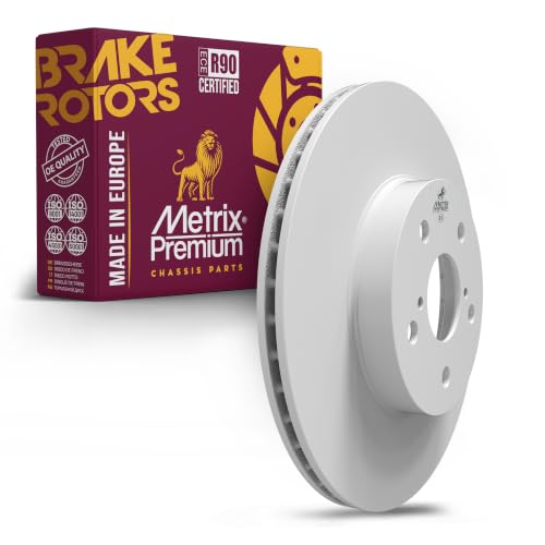 Metrix Premium Chassis Parts Coated Brake Rotor 302 mm Fits Toyota RAV4