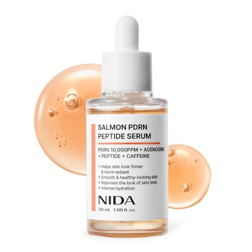 NIDA Salmon PDRN Peptide Serum | Salmon PDRN Peptide Adenosine Caffeine | Firm & Healthy-looking Skin Intense Hydration | 1.69 fl.oz. 50ml