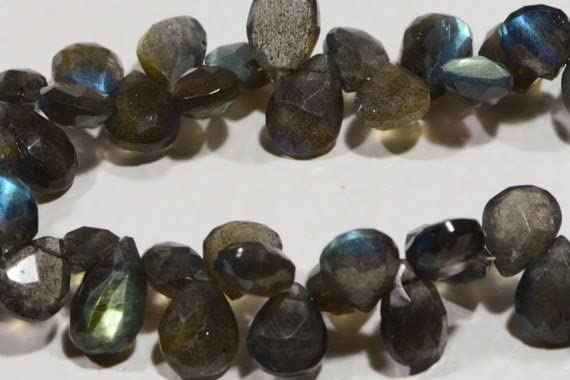 Perles labradorite naturelles facettées pour fabriquer un cadeau d'anniversaire mémorable
