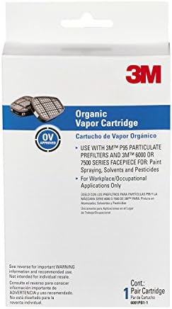 3M 6001PB1-1 Organic Vapor Replacement Cartridge, 1-Pair