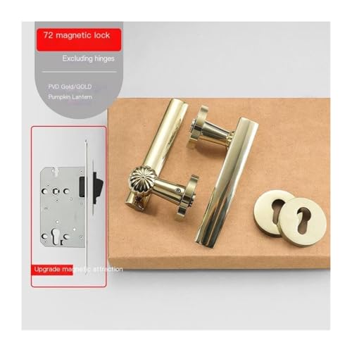 Serrure de porte de chambre à coucher intérieure or 72 - 3