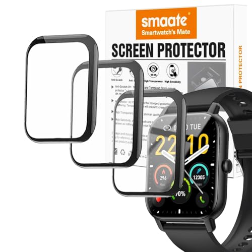 smaate 3D Screen Protector Compatible with P66D 1.85” Nerunsa Ddidbi Dotn and Aptkdoe Smart Watch
