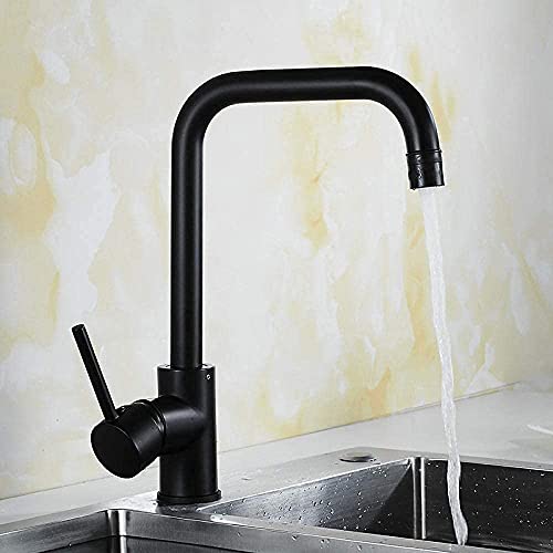 Robinet de cuisine en nickel noir mitigeur evier haut de gamme - 2