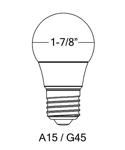 J.lumi A15 Led Bulb, 5 Watt Light Bulbs, Small Light Bulbs 45Mm Diameter, E26 Medium Base, 3000K Soft White, Range Hood Bulb, 40 Watt Refrigerator Light Bulb, Vanity Bulbs, Not Dimmable (Pack Of 4) #TOP4
